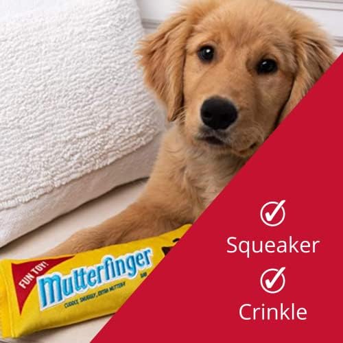 H&K לכלבים פלאש כוח | Mutterfinger | צעצוע כלבים מצחיק | צעצוע של כלבים עם חריק | מתנת כלבים | כיף, עמיד ובטוח | צעצוע